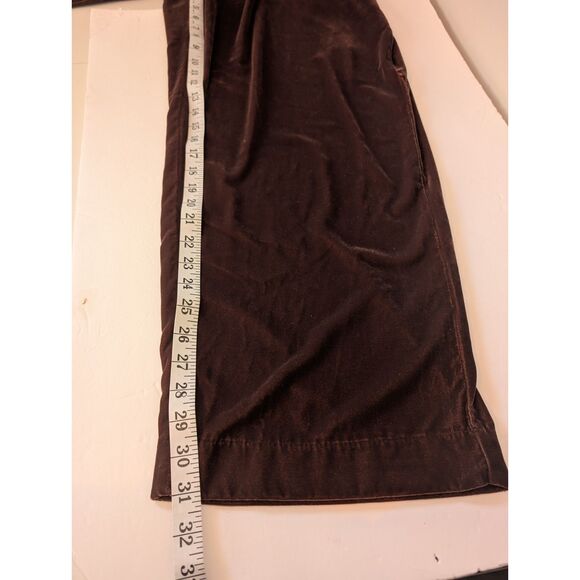 A New Day Women's High-Rise Straight Leg Velvet Trousers Brown Size 20 - Picture 5 of 6